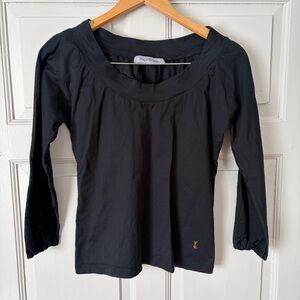 YSL Vintage Black Cotton Top